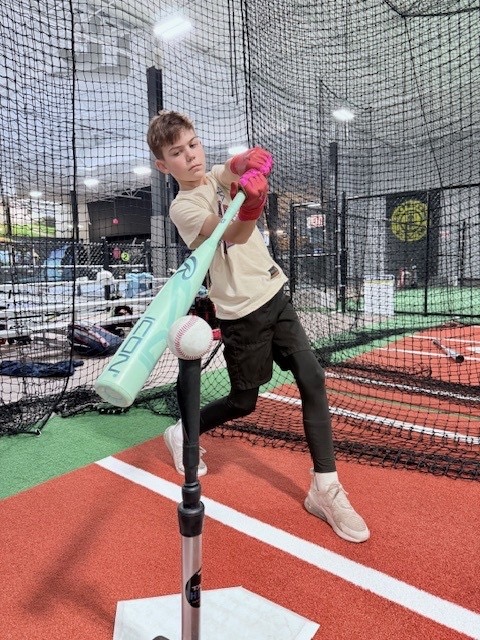 Kids birthday party in the batting cages at SWING Middletown NY